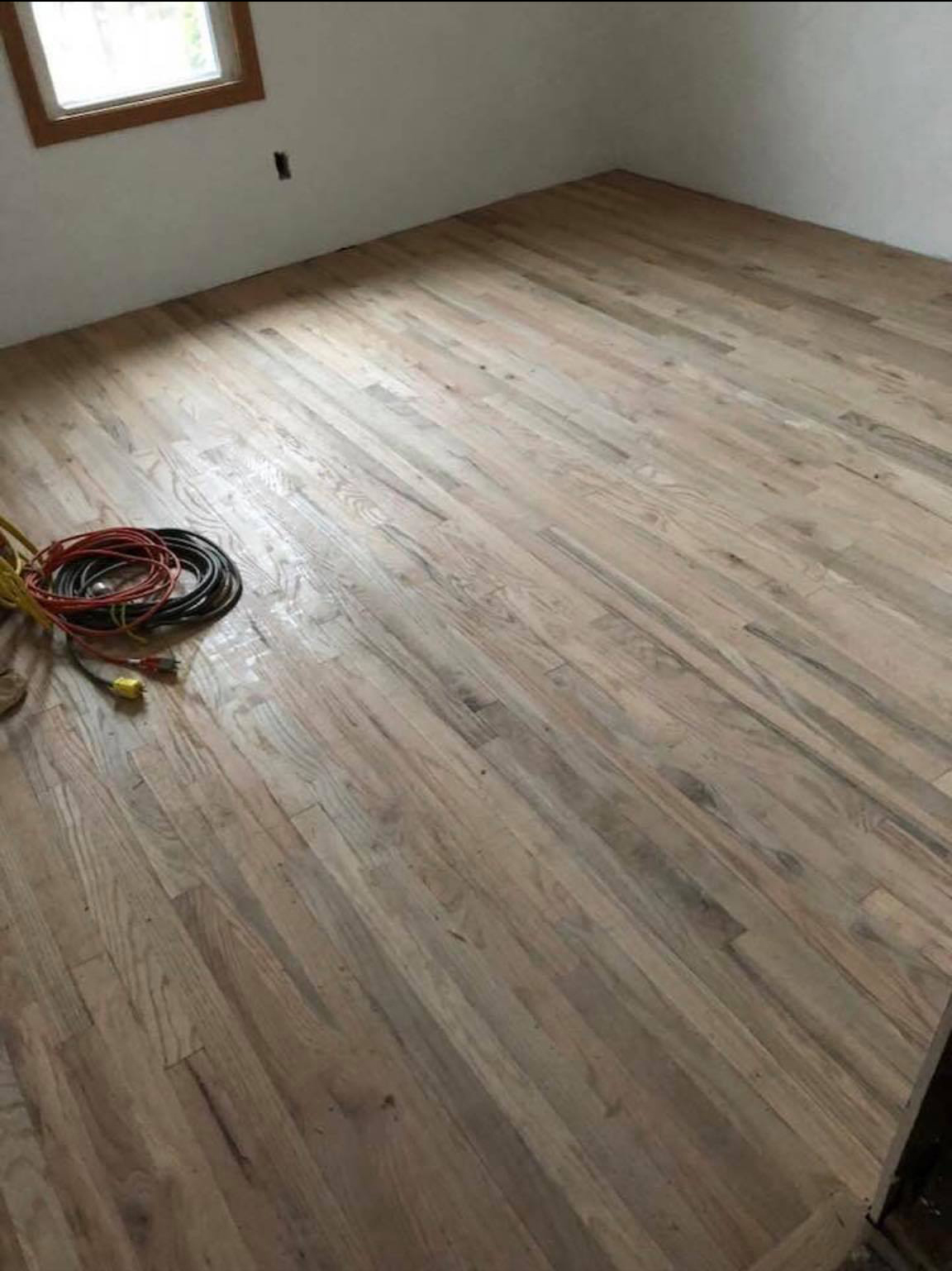 Unfinished Red Oak Floor